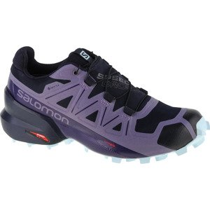 Fialovo-čierne trailové topánky Salomon Speedcross 5 GTX W 414618 Veľkosť: 37 1/3