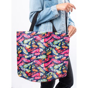 Farebná textilná shopper bag s potlačou - Shelovet TOR-987-12-N/FU Veľkosť: ONE SIZE