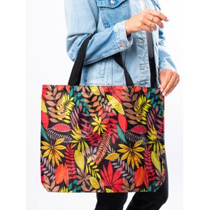 Farebná dámska shopper bag s potlačou TOR-987-14-P/N Veľkosť: ONE SIZE