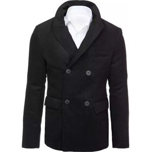 Čierny pánsky kabát CX0433 Veľkosť: XL