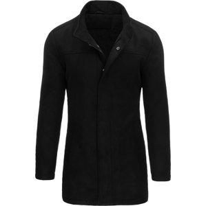 Čierny pánsky kabát na zips CX0436 Veľkosť: M