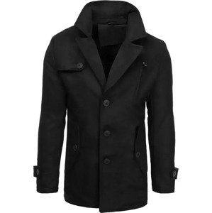 Čierny pánsky kabát CX0440 Veľkosť: XL