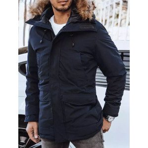 Tmavomodrá zimná kabátová bunda - parka TX4310 Veľkosť: 2XL
