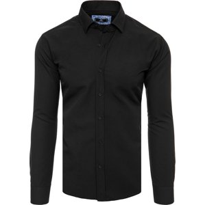Čierna elegantná pánska košeľa DX2478 Veľkosť: 2XL