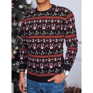 Čierny pánsky vianočný sveter WX2162 Veľkosť: L