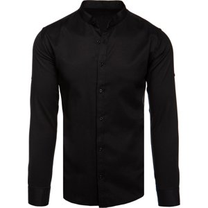 Čierna jednofarebná košeľa DX2532 Veľkosť: 2XL