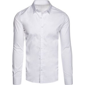 Biela jednofarebná košeľa DX2540 Veľkosť: M