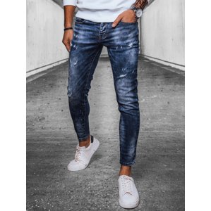 Tmavomodré džínsové skinny nohavice UX4073 Veľkosť: 34