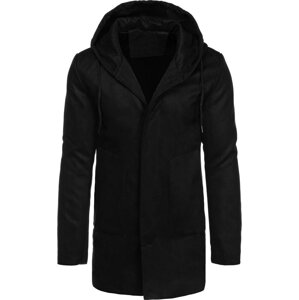 Čierny zimný kabát CX0444 Veľkosť: M