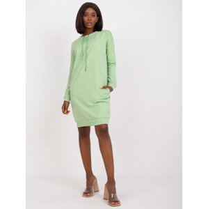 Svetlozelené mikinové šaty -AP-SK-A-006.73-light green Veľkosť: XL