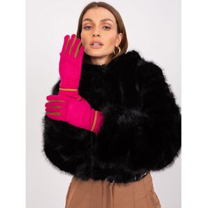 Fuchsiové elegantné rukavice AT-RK-238601.98-fuchsia Veľkosť: S/M