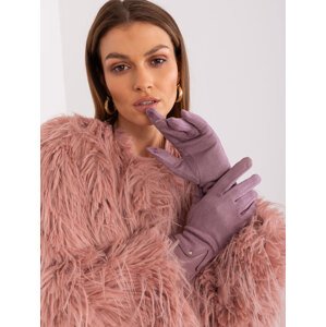Fialové elegantné rukavice AT-RK-239507.61P-viollet Veľkosť: S/M