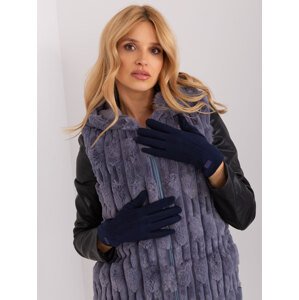 Tmavomodré zateplené rukavice AT-RK-8502A.90-dark blue Veľkosť: S/M
