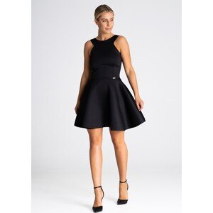 Čierne mini spoločenské šaty M973 black Veľkosť: L
