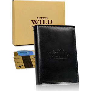 Čierna pánska peňaženka Always Wild A069 N4-SCR-3094 BLACK Veľkosť: ONE SIZE