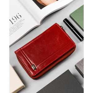 Rovicky Červená peňaženka s RFID ochranou V084 CPR-008-BAR-6811 RED Veľkosť: ONE SIZE
