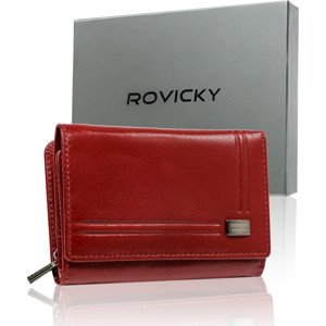 Rovicky Červená peňaženka s razbou pruhov V099 CPR-002-BAR Veľkosť: ONE SIZE