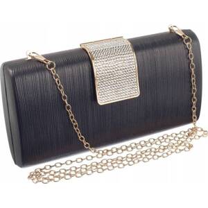 Lorenti čierna dámska listová kabelka so zlatými detailmi  [DH] YT13 Veľkosť: ONE SIZE