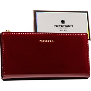 Peterson Bordó lakovaná peňaženka Y497 [DH] PTN 004-LAK Veľkosť: ONE SIZE