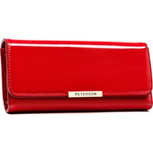 Peterson Červená lakovaná peňaženka Y513 [DH] PTN 006-LAK Veľkosť: ONE SIZE
