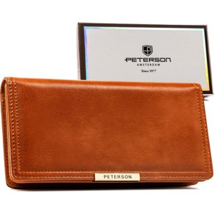 Peterson Hnedá veľká peňaženka Y531 [DH] PTN 005-F Veľkosť: ONE SIZE