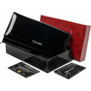 4U Cavaldi čierna lakovaná peňaženka M597 [DH] PX20-JMP Veľkosť: ONE SIZE