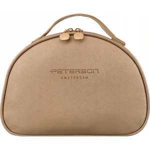 Peterson zlatá priestranná kozmetická taška [DH] PTN KOS-DA-4 Veľkosť: ONE SIZE