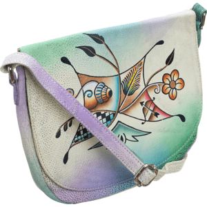 Rovicky ručne maľovaná farebná kabelka LB-1901-ART-09 BEIGE Veľkosť: ONE SIZE