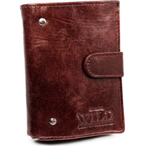Malá gaštanová kožená peňaženka Always Wild® A074 N20194L-VTK-N WINE Veľkosť: ONE SIZE
