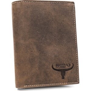 Buffalo Wild Pánska hnedá peňaženka - vertikálny strih RM-04-HBW BROWN Veľkosť: ONE SIZE