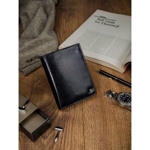ROVICKY čierna pánska kožená peňaženka D1072-RVT BLACK Veľkosť: ONE SIZE