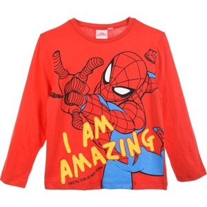 Spider-man červené tričko s dlhým rukávom Veľkosť: 98