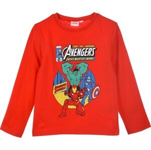 Marvel Avengers červené chlapčenské tričko Veľkosť: 104