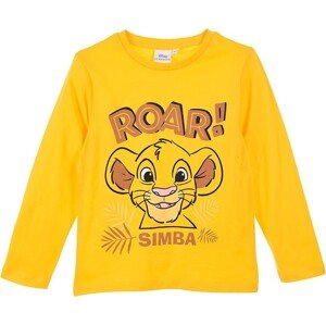 Žlté chlapčenské tričko Disney The Lion King Veľkosť: 98