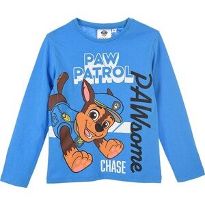 Modré chlapčenské tričko Paw Patrol - Chase s dlhým rukávom Veľkosť: 98