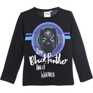 Black Panther čierne chlapčenské tričko Veľkosť: 128