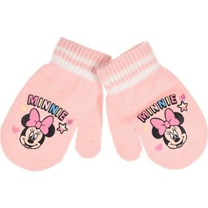 Minnie Mouse svetloružové dievčenské palčiaky Veľkosť: ONE SIZE
