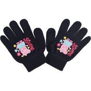 Peppa Pig tmavomodré dievčenské rukavice Veľkosť: ONE SIZE