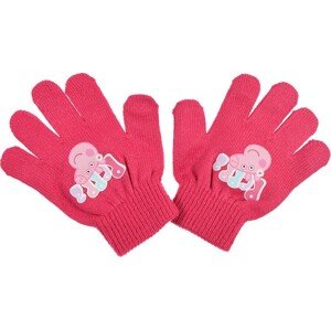 Peppa Pig tmavoružové dievčenské rukavice Veľkosť: ONE SIZE