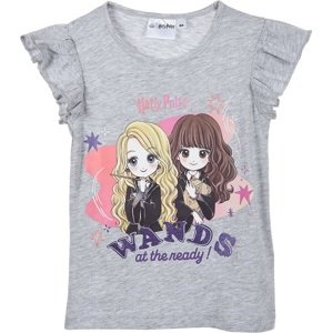 Sivé dievčenské tričko - Luna a Hermiona Veľkosť: 116