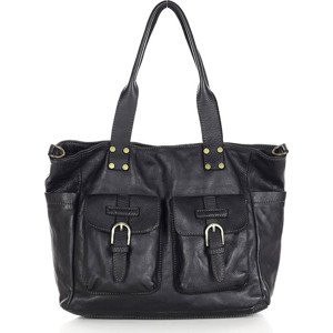 MARCO MAZZINI čierna shopper kabelka s vreckami (v232a) Veľkosť: ONE SIZE