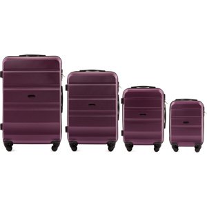 Tmavo fialová sada cestovných kufrov Lovebird AT01, Wings, Dark purple Veľkosť: Sada kufrov