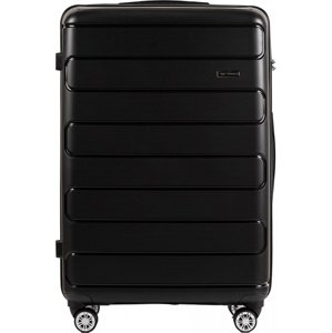 Čierny kufor s TSA zámkom veľ. L IBIS DQ181-03,Wings L, Black Veľkosť: L