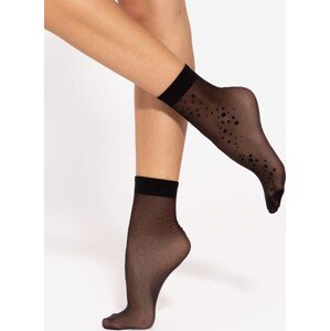 Vzorované silonkové ponožky Gatta Trendy wz.13 20 deň Veľkosť: UNI, Barva: Černá
