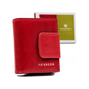 Peterson Malá dámska červená kožená peňaženka Y174 [DH] PTN 42329-SG Veľkosť: ONE SIZE