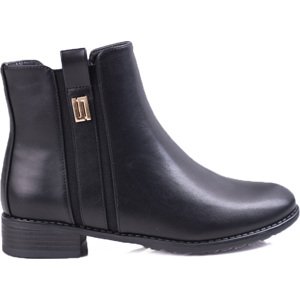 Čierne elegantné členkové topánky 0-203B/B Veľkosť: 40