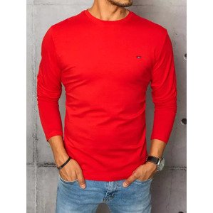 Červené tričko s dlhým rukávom LX0534 Veľkosť: 2XL