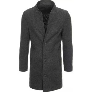 Tmavo šedý pánsky dlhší kabát CX0430 Veľkosť: 2XL