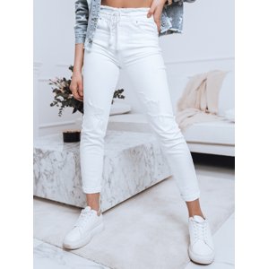 Biele džínsy MAYO s elastickým pásom UY1187 Veľkosť: XS