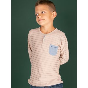 Chlapčenské tričko s kapsičkou TY-BZ-9111.98-beige Veľkosť: 98